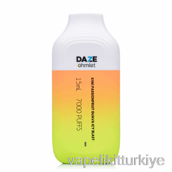 Vape Elektronik Sigara 7 Daze Ohmlet 7000 Tek Kullanımlık Kivi çarkıfelek Meyvesi Guava Buzlu Patlama